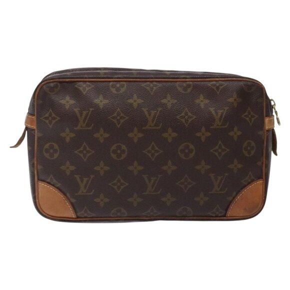 LOUIS VUITTON Monogram Compiegne 28 Clutch Bag M51845 LV Auth 132051 - Picture 3 of 16
